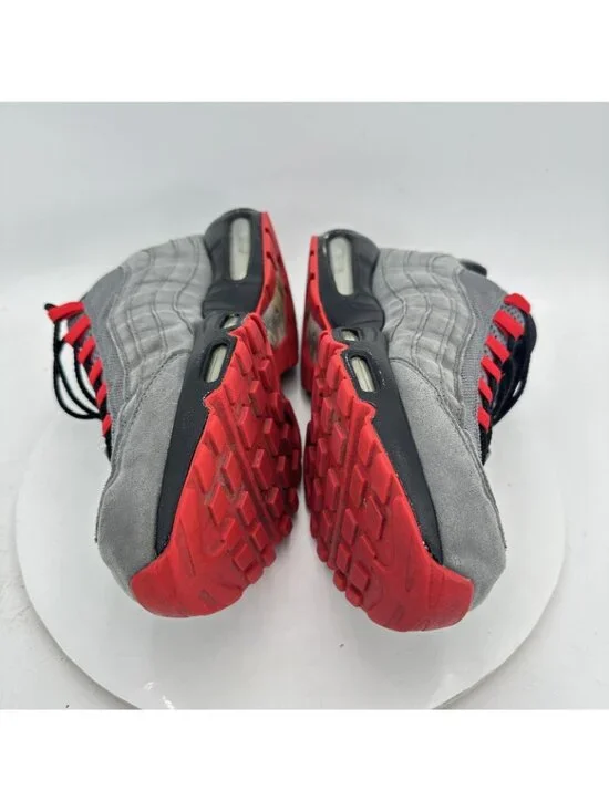 Nike Air Max 95 Men Size 12 314350-997 Grey Black Red Training Shoes - Picture 8 of 10